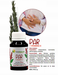 Par + Vitamina C Gotas Antiparasitario Vida Natural 70c Caba - comprar online