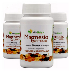 Citrato De Magnesio Combo X3 Uni. 60c/u Ins. Anmat Belgrano
