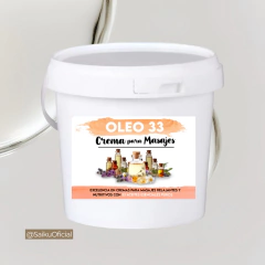 Crema Para Masajes con Óleo 33 –5 Kg Descontracturante e Hidratante - Saiku