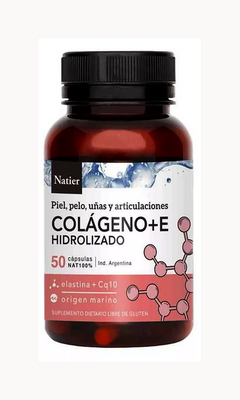 Natier Colágeno + Vitamina E Con Coenzima Q10 50cap Belgrano (CONSULTAR STOCK)