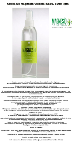 Verdadero Magnesio Coloidal 1000 Ppm En Caba Belgrano Envíos a todo el Pais - comprar online