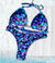 Top + Calcinha Biquíni Cortininha - Animal Print Mickey