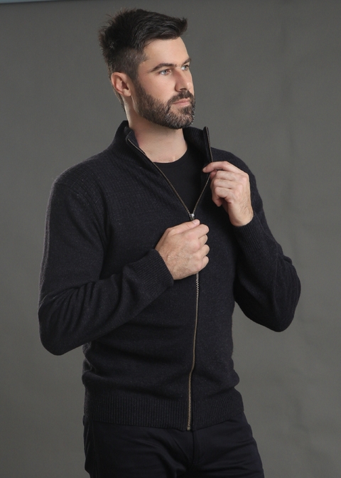 Campera con canesu tramado