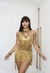 LOOK CARNAVAL SAIA & CROPPED FOLIA DOURADO - comprar online