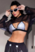 CROPPED TULE CASQUINHO E CROPPED HOLOGRAFICO