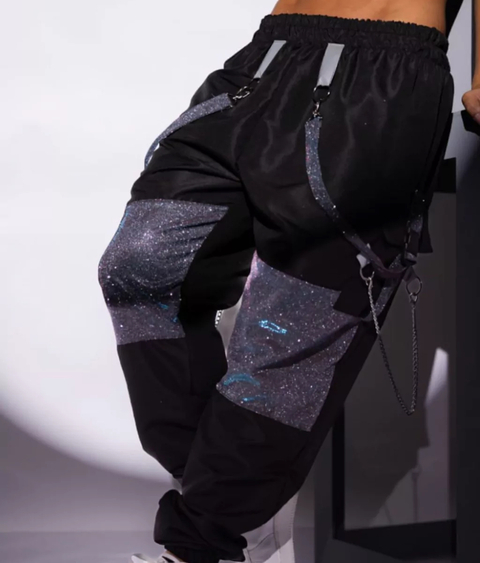 CALÇA JOGGUER CARGO LUREX COLOR
