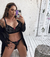 Conjunto de lingerie calcinha e sutiã sem bojo com aro Afrodite