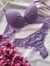 Conjunto Lingerie Sutiã Com bojo e Calcinha fio duplo Rendado Lavanda e Vinho / Marsala - loja online