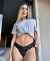 Calcinha em lycra fio duplo preta - comprar online