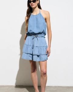 Pollera denim Isabella - Gardenia Style