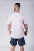 Remera Over NEVER LOOK BACK ROSA - comprar online