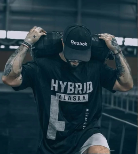 REMERA HYBRID NEGRA - comprar online