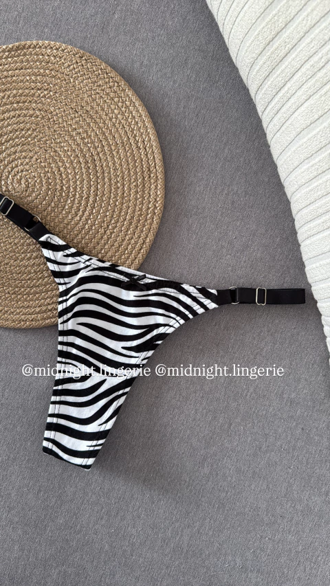 Bombi bretel ancho cebra