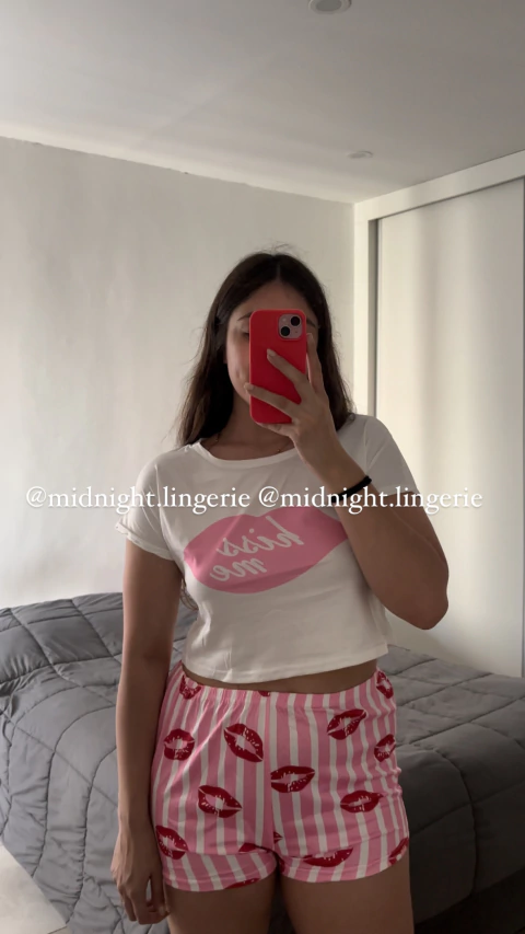 Set Pijama 2 piezas -reme top + pant corto-