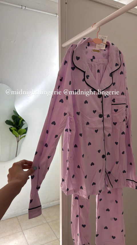 Pijama camisa + pant largo