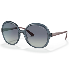Óculos de Sol Feminino Vogue Azul Cristal Redondo VO5410S 27644L 56