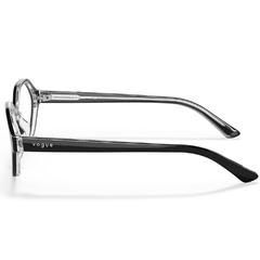 Óculos de Grau Infantil Vogue Preto Cristal Geométrico VY2007 W827 48