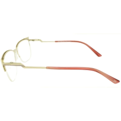 Armação para Óculos Feminino Empório Glasses Dourado/Rosa Gatinho EG4199 C9 53
