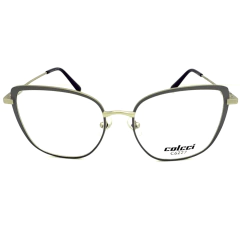 Armação para Óculos Feminino Colcci Cinza Fosco Gatinho C6227 G36 53