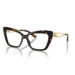 Armação para Óculos Feminino Dolce&Gabbana Tartaruga Gatinho DG3375-B 502 55