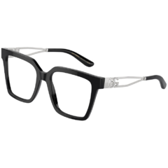 Armação para Óculos Feminino Dolce&Gabbana Preto Quadrado DG3376-B 501 53