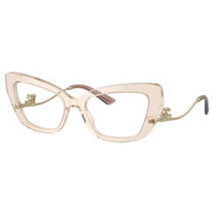 Armação para Óculos Feminino Dolce&Gabbana Nude Cristal Gatinho DG3391-B 3432 56