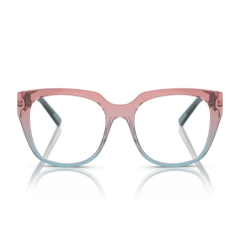 Armação para Óculos Feminino Dolce&Gabbana Rosa Cristal/Azul Cristal Gatinho DG5087 3388 53