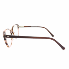 Armação para Óculos Feminino Empório Glasses Tartaruga/Rosa Cristal Gatinho EG3223 C18 54