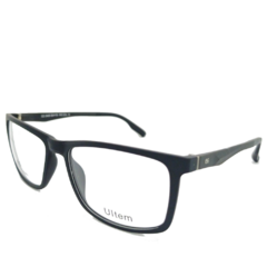Armação para Óculos Masculino Empório Glasses Preto Fosco Clip-On EG3495 C15 56 na internet
