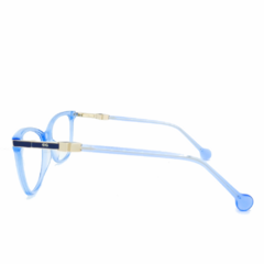 Armação para Óculos Feminino Empório Glasses Azul Cristal Gatinho EG3516 C13 53