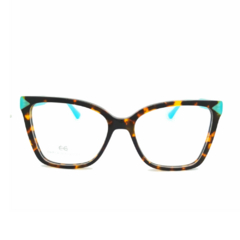 Armação para Óculos Feminino Empório Glasses Tartaruga Gatinho EG3537 C17 54