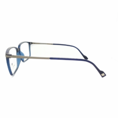 Armação para Óculos Masculino Empório Glasses Azul Cristal Retangular EG3541 C3 59