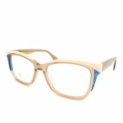 Armação para Óculos Feminino Empório Glasses Bege Cristal/Bege Gatinho EG3542 C9 53