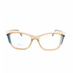 Armação para Óculos Feminino Empório Glasses Bege Cristal/Bege Gatinho EG3542 C9 53