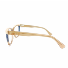 Armação para Óculos Feminino Empório Glasses Bege Cristal/Bege Gatinho EG3542 C9 53