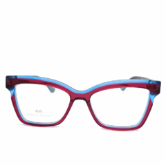 Armação para Óculos Feminino Empório Glasses Rosa Cristal/Azul Cristal Gatinho EG3550 C11 53