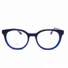 Armação para Óculos Feminino Empório Glasses Azul Glitter Redondo EG3551 C13 50