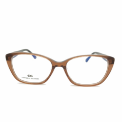 Armação para Óculos Feminino Empório Glasses Marrom Cristal Gatinho EG3556 C12 52