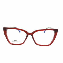 Armação para Óculos Feminino Empório Glasses Vermelho Cristal Gatinho EG3559 C9 54