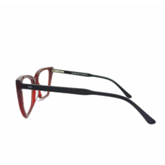 Armação para Óculos Feminino Empório Glasses Vermelho Cristal Gatinho EG3559 C9 54