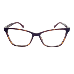 Armação para Óculos Feminino Empório Glasses Tartaruga Clip-On EG3560 C17 53