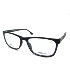 Armação para Óculos Masculino Empório Glasses Preto Fosco Clip-On EG3561 C15 56
