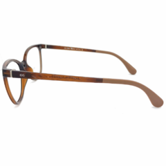 Armação para Óculos Feminino Empório Glasses Marrom Cristal Clip-On EG3566 C12 52