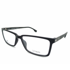 Armação para Óculos Masculino Empório Glasses Preto Fosco Clip-On EG3567 C15 54