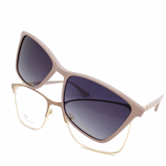 Armação para Óculos Feminino Empório Glasses Nude Clip-On EG3575 C13 54
