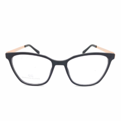 Armação para Óculos Feminino Empório Glasses Preto Fosco Clip-On EG3577 C15 52