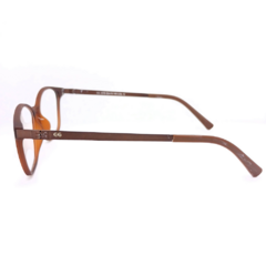 Armação para Óculos Unissex Empório Glasses Marrom Fosco Clip-On EG3578 C12 52