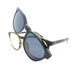 Armação para Óculos Masculino Empório Glasses Tartaruga Fosco Clip-On EG3582 C17 51