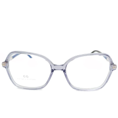 Armação para Óculos Feminino Empório Glasses Cinza Cristal Geométrico EG3620 C8 53
