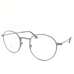 Armação para Óculos Feminino Empório Glasses Cinza Fosco Redondo EG4171 C11 48